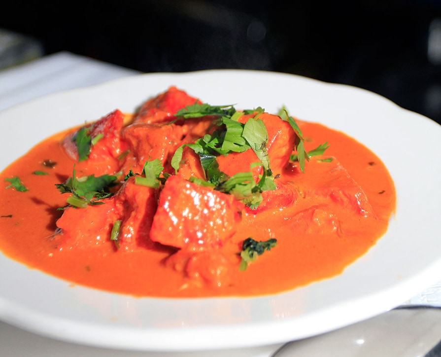 Butter chicken in a creamy tomato gravy